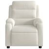vidaXL Elektrické sklápacie kreslo, krémové, zamat