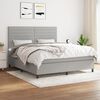 vidaXL Boxspring posteľ s matracom bledosiv&aacute; 180x200 cm l&aacute;tka