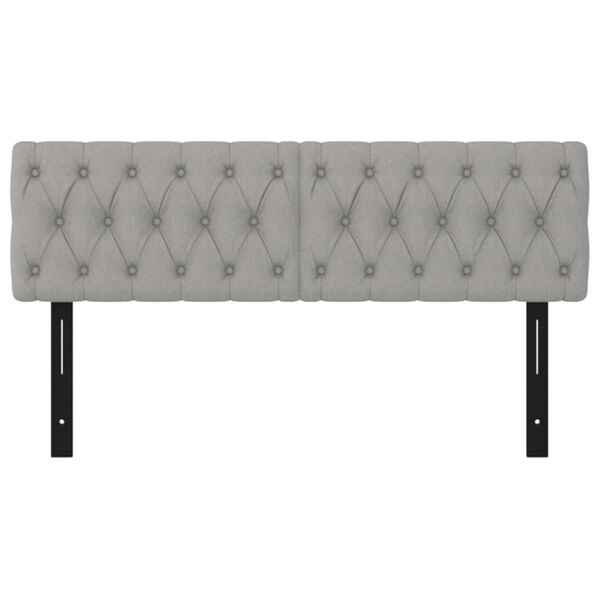 vidaXL Čel&aacute; postele 2 ks bledosiv&eacute; 72x7x78/88 cm l&aacute;tka