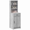 vidaXL Highboard Siv&yacute; Sonoma 40 x 40,5 x 135 cm Kompozitn&eacute; drevo