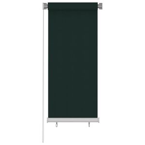 vidaXL Vonkaj&scaron;ia zatemňovacia roleta 65 (&Scaron;) x 140 (V) cm tmavozelen&aacute; HDPE