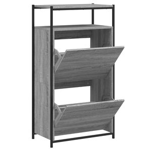 vidaXL Botn&iacute;k siv&yacute; dub sonoma 60x34x112 cm kompozitn&eacute; drevo