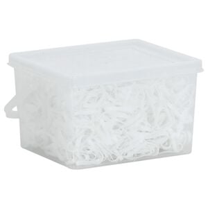 vidaXL Pletiace p&aacute;sky pre kone 2500 ks biele silik&oacute;nov&eacute;