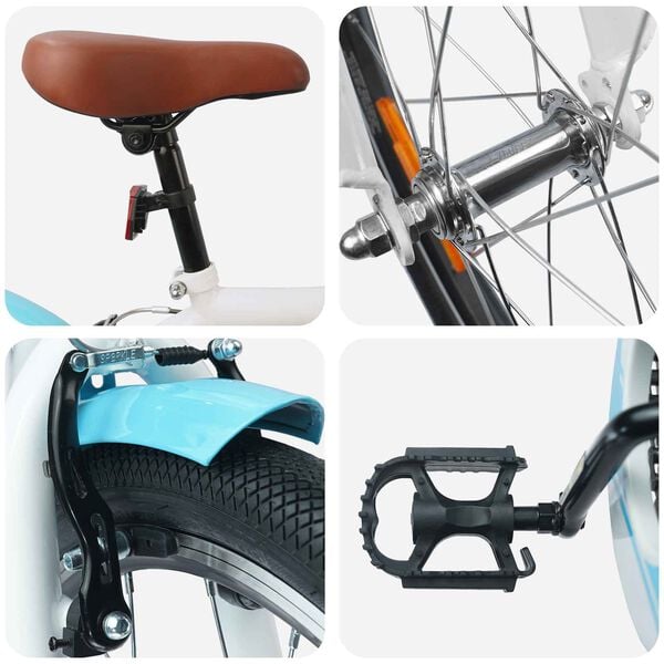 vidaXL Detsk&eacute; Kolo 20 Palcov pre vek 6-11 rokov Svetlomodr&aacute;