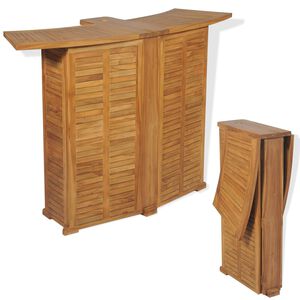 vidaXL Skladac&iacute; barov&yacute; st&ocirc;l 155x53x105 cm, t&iacute;kov&yacute; mas&iacute;v