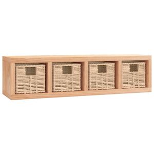 vidaXL N&aacute;stenn&aacute; polica s ko&scaron;mi 62x18x16 cm mas&iacute;vny orech