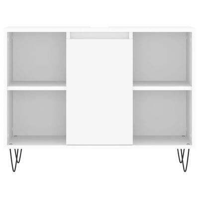 vidaXL 3-dielna sada kúpeľňového nábytku biela kompozitné drevo