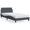 vidaXL R&aacute;m postele Dover tmavosiv&aacute; 100x200 cm zamat