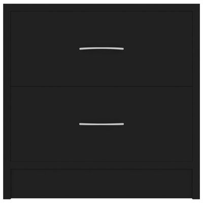 vidaXL Nočný stolík, čierny 40x30x40 cm, drevotrieska
