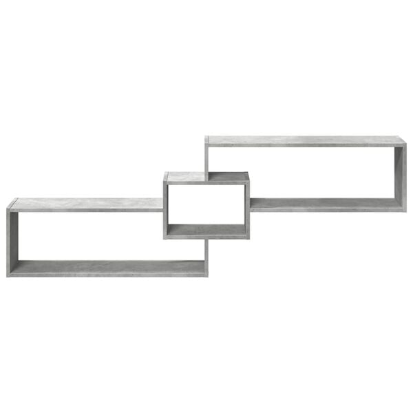 vidaXL Nástenná skrinka 158x18x53 cm betónovosivá kompozitné drevo