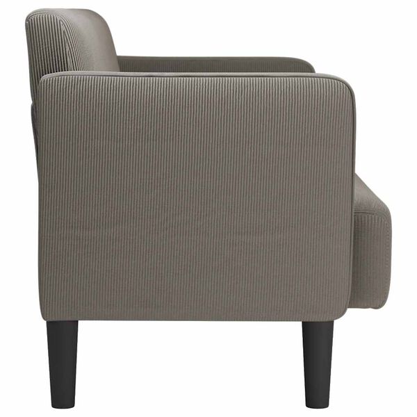 vidaXL Loveseat Pohovka Svetlosiv&aacute; 109 cm Man&scaron;estrov&aacute; l&aacute;tka