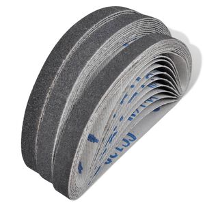 Br&uacute;sne p&aacute;sy na pneumatick&uacute; p&aacute;sov&uacute; br&uacute;sku 30 ks, 10 x zrnitosť 60, 10 x zrnitosť 80, 10 x zrnitosť 120, 10 mm x 330 mm