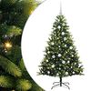 vidaXL Umel&yacute; vianočn&yacute; stromček s kĺbmi 150 LED Zelen&aacute; 150 cm PVC a PE