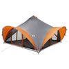 vidaXL Tipi stan 18.0-miestny &Scaron;ed&aacute; a oranžov&aacute; Polyester a oceľ