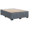 vidaXL Posteľn&yacute; r&aacute;m boxspring s matracom tmavosiv&yacute; 140x190 cm zamat