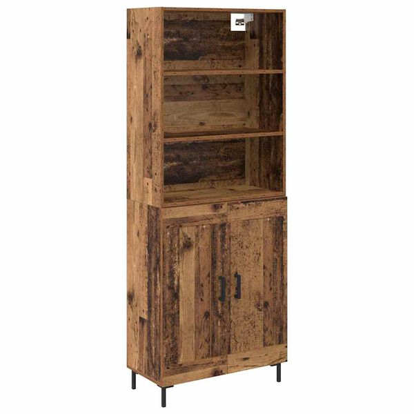 vidaXL Highboard Star&eacute; drevo 69,5 x 34 x 180 cm Kompozitn&eacute; drevo
