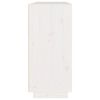 vidaXL Komoda biela 110x34x75 cm borovicov&yacute; mas&iacute;v