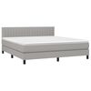 vidaXL Boxspring posteľ s matracom bledosiv&aacute; 180x200 cm l&aacute;tka