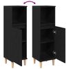 vidaXL K&uacute;peľňov&yacute; kabinet Čierny dub 30 x 30 x 100 cm Kompozitn&eacute; drevo