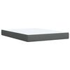 vidaXL Boxspring posteľ s matracom tmavosiv&aacute; 160x200 cm l&aacute;tka