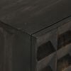 vidaXL Komoda čierna 55x34x75 cm masívne mangovníkové drevo a železo