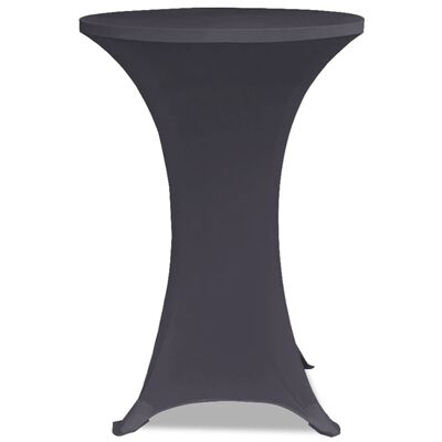 vidaXL Naťahovací návlek na stôl, 2 ks, 70 cm, antracitový