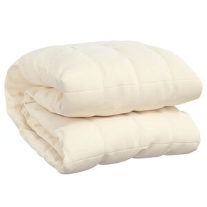 vidaXL Z&aacute;ťažov&aacute; prikr&yacute;vka bledokr&eacute;mov&aacute; 235x290 cm 15 kg l&aacute;tka