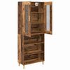 vidaXL Highboard Star&eacute; drevo 69,5 x 34 x 180 cm