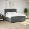 vidaXL Boxspring posteľ s matracom tmavosiv&aacute; 180x200 cm l&aacute;tka