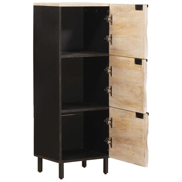 vidaXL Highboard s dverami Biele um&yacute;vanie dokončenie 40 x 33 x 110 cm