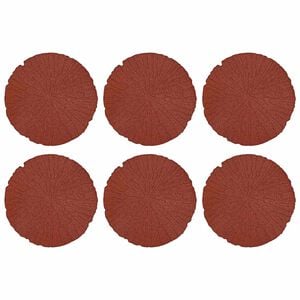 vidaXL Kameň na schod&iacute;ky 6 pcs Červen&aacute; &Oslash; 45 x 1,8 cm Guma
