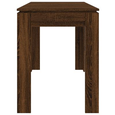 vidaXL Jedálenský stôl hnedý dub 120x60x76 cm kompozitné drevo