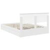 vidaXL &Uacute;ložn&aacute; posteľ so z&aacute;suvkou Biela 140 x 190 cm Kompozitn&eacute; drevo