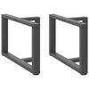vidaXL Nohy konferenčn&eacute;ho stol&iacute;ka v tvare T, 2 ks, antracitov&eacute;, 60x25x(42-43) cm, oceľ