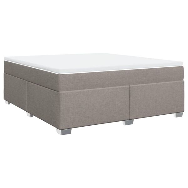vidaXL Posteľn&yacute; r&aacute;m boxspring s matracom sivohned 180x200 cm l&aacute;tka