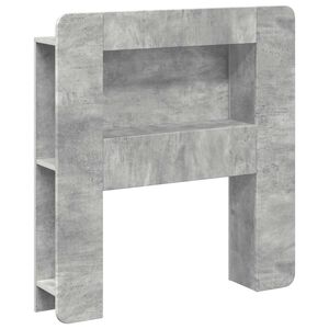 vidaXL Čelo postele skrinka Bet&oacute;novo siv&aacute; Kon&scaron;truovan&eacute; drevo