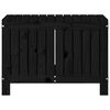 vidaXL Záhradný úložný box čierny 76x42,5x54 cm masívna borovica