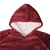 vidaXL Mikina s kapucňou Bordeaux červená xl Fleece a flanel