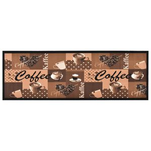 vidaXL Kuchynsk&yacute; koberec prateľn&yacute; hned&yacute; dizajn s k&aacute;vou 45x150 cm