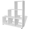 vidaXL Reg&aacute;l na knihy/policov&yacute; reg&aacute;l v tvare schodov 107 cm, biely