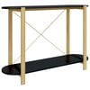 vidaXL Konzolov&yacute; stol&iacute;k čierny 110x38x75 cm spracovan&eacute; drevo