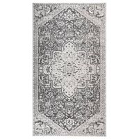 vidaXL Vonkajší koberec hladké tkanie 115x170 cm bledosivý