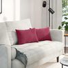 vidaXL Vankúše na pohovku 2 pcs vínovo červená 50 x 30 cm