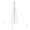 vidaXL LED Vianočn&yacute; stromček so zemn&yacute;mi kol&iacute;kmi Viacfarebn&yacute; 400 cm