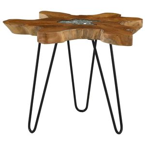 vidaXL Konferenčn&yacute; stol&iacute;k 70x45 cm t&iacute;kov&yacute; mas&iacute;v a polyresin