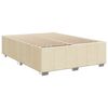 vidaXL Boxspring posteľ s matracom kr&eacute;mov&yacute; 140x190 cm l&aacute;tka