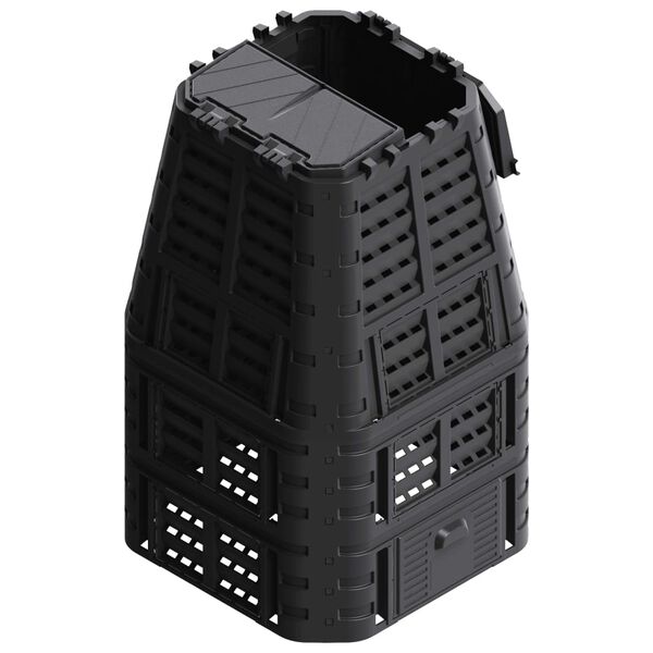 vidaXL Z&aacute;hradn&yacute; kompost&eacute;r, čierny 93,3x93,3x146 cm, 1000 l