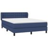 vidaXL Boxspring posteľ s matracom modr&yacute; 140x190 cm l&aacute;tka