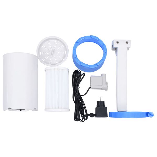 vidaXL Závesný bazénový skimmer a čerpadlo s adaptérom plastový 16 cm