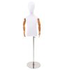 vidaXL Nastaviteľn&yacute; manek&yacute;n 120-150 cm s podstavcom Unisex PP Biela